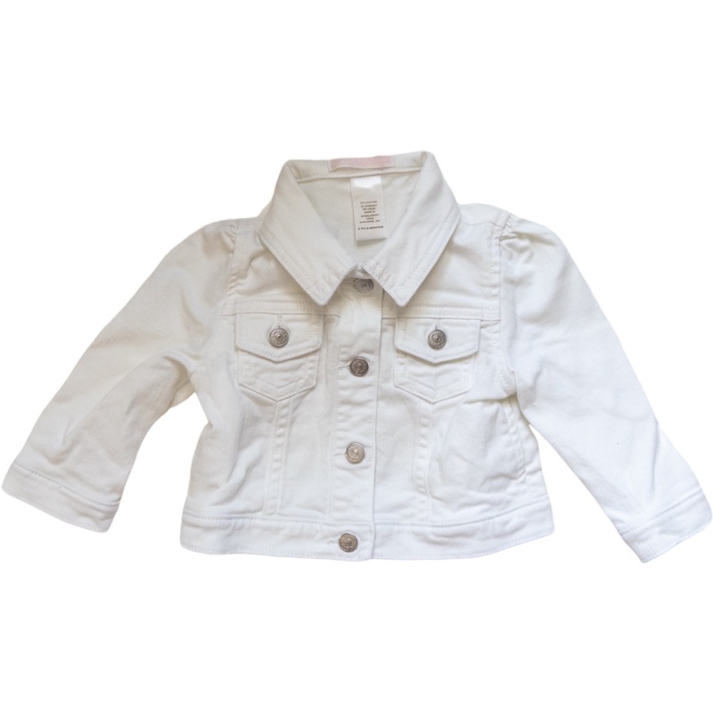Janie and Jack White Denim Jacket 6-12M